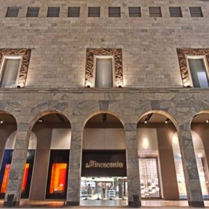Refurbishment And Design For La Rinascente Milan Italy, frontal facade