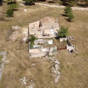18-century Masseria, Puglia from above